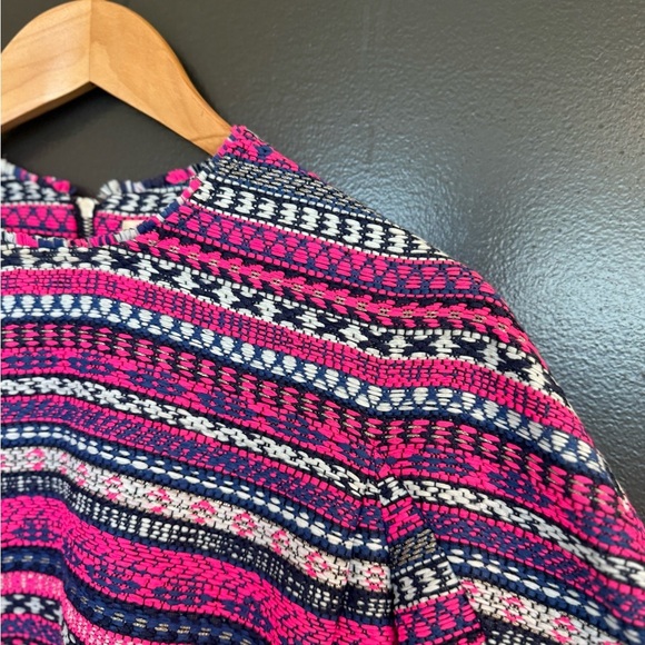 sass & bide size 6 (see measurements) GUC Pink and Navy Textured bright tweed - Picture 4 of 14